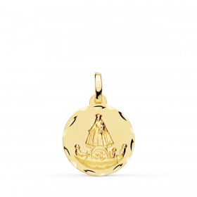 Medalla de la Virgen del Cobre de oro de 18 quilates