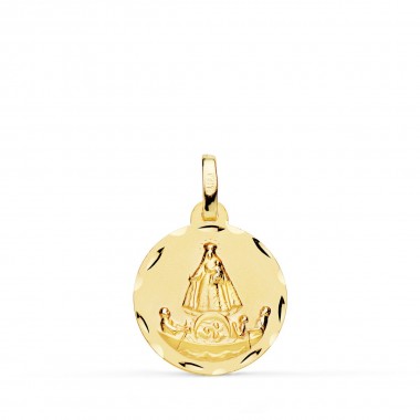 Medalla de la Virgen del Cobre de oro de 18 quilates