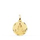 Medalla de la Virgen del Cobre de oro de 18 quilates