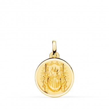 Medalla de la Virgen del Pino de oro de 18 quilates