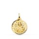 Medalla de la Virgen del Carmen de oro de 18 quilates