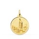 Medalla de la Virgen de Fátima de oro de 18 quilates