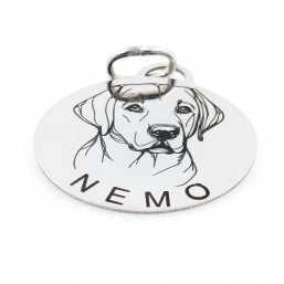 Sterling silver medal with your Labrador Retriever's image for you